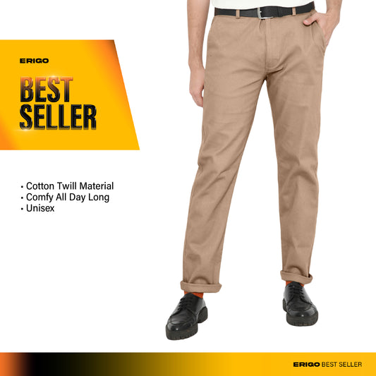 Erigo Chino Pants Zander Light Brown Unisex