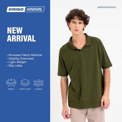 Erigo Movease Polo Short Sleeve Crsthop Olive Unisex