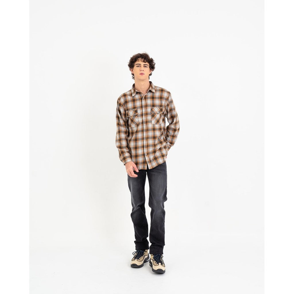 Erigo Flannel Shirt Nicky Brown Unisex