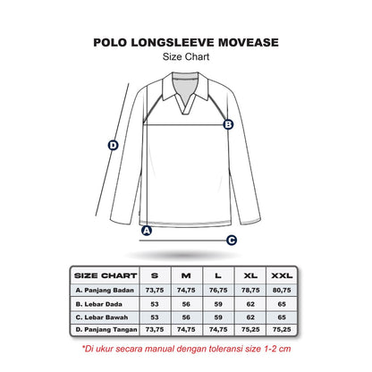 Erigo Movease Polo Long Sleeve Bilts Blue Unisex