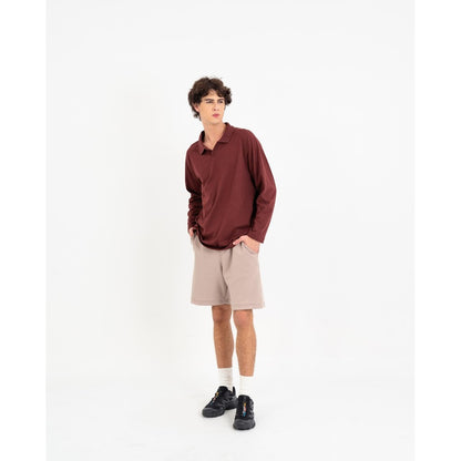 Erigo Movease Polo Long Sleeve Bently Maroon Unisex