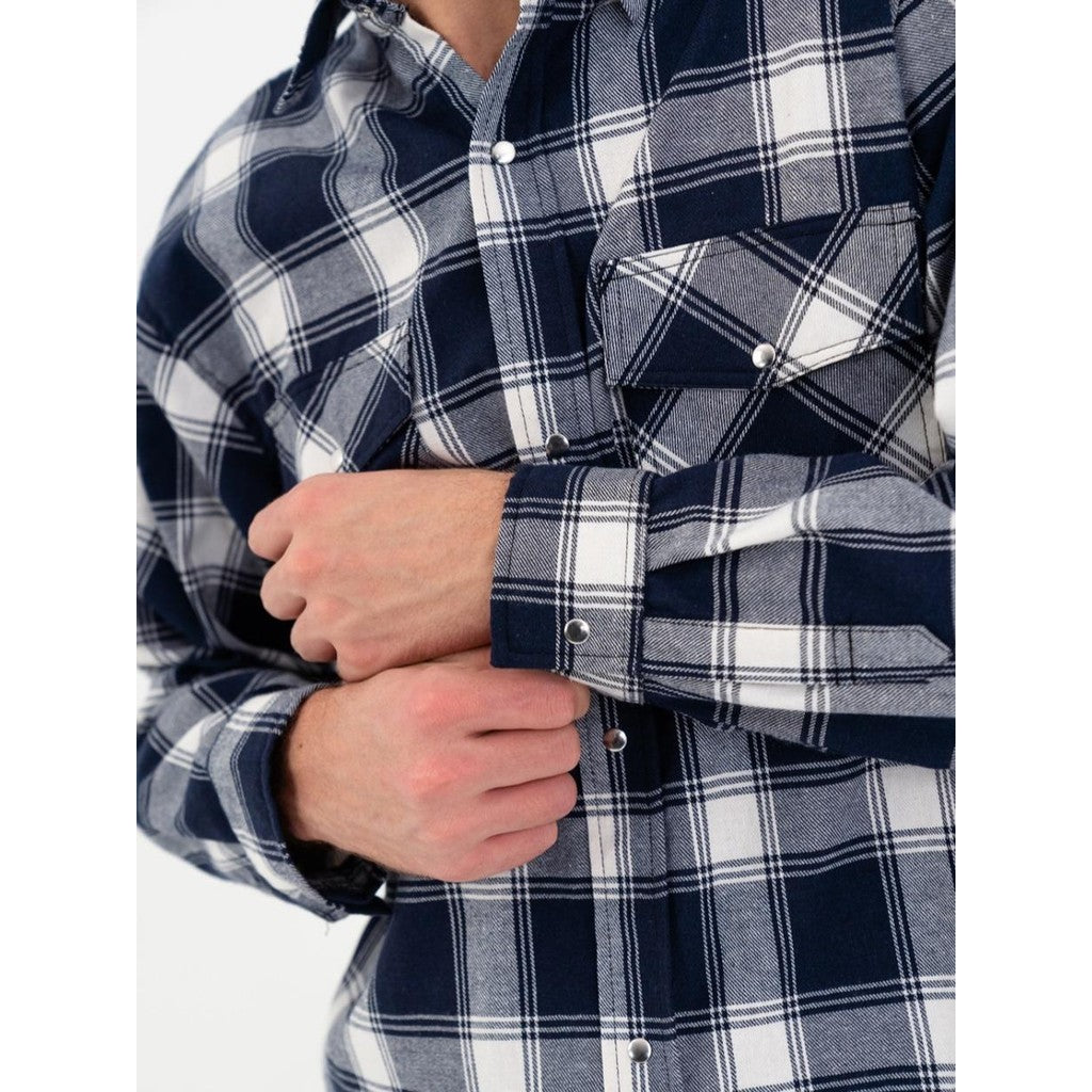 Erigo Flannel Shirt Nealon Navy Unisex