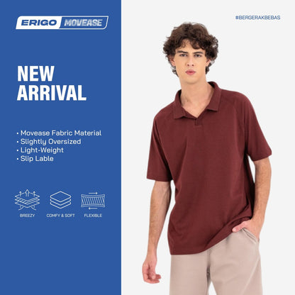 Erigo Movease Polo Short Sleeve Cleve Maroon Unisex