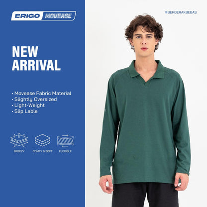 Erigo Movease Polo Long Sleeve Bulke Emerald Unisex