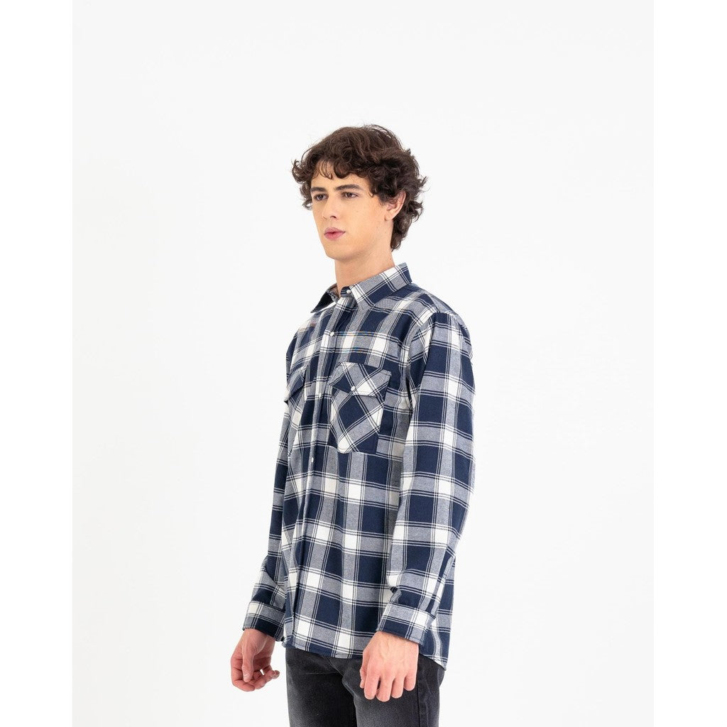 Erigo Flannel Shirt Nealon Navy Unisex