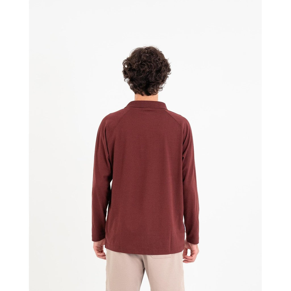 Erigo Movease Polo Long Sleeve Bently Maroon Unisex