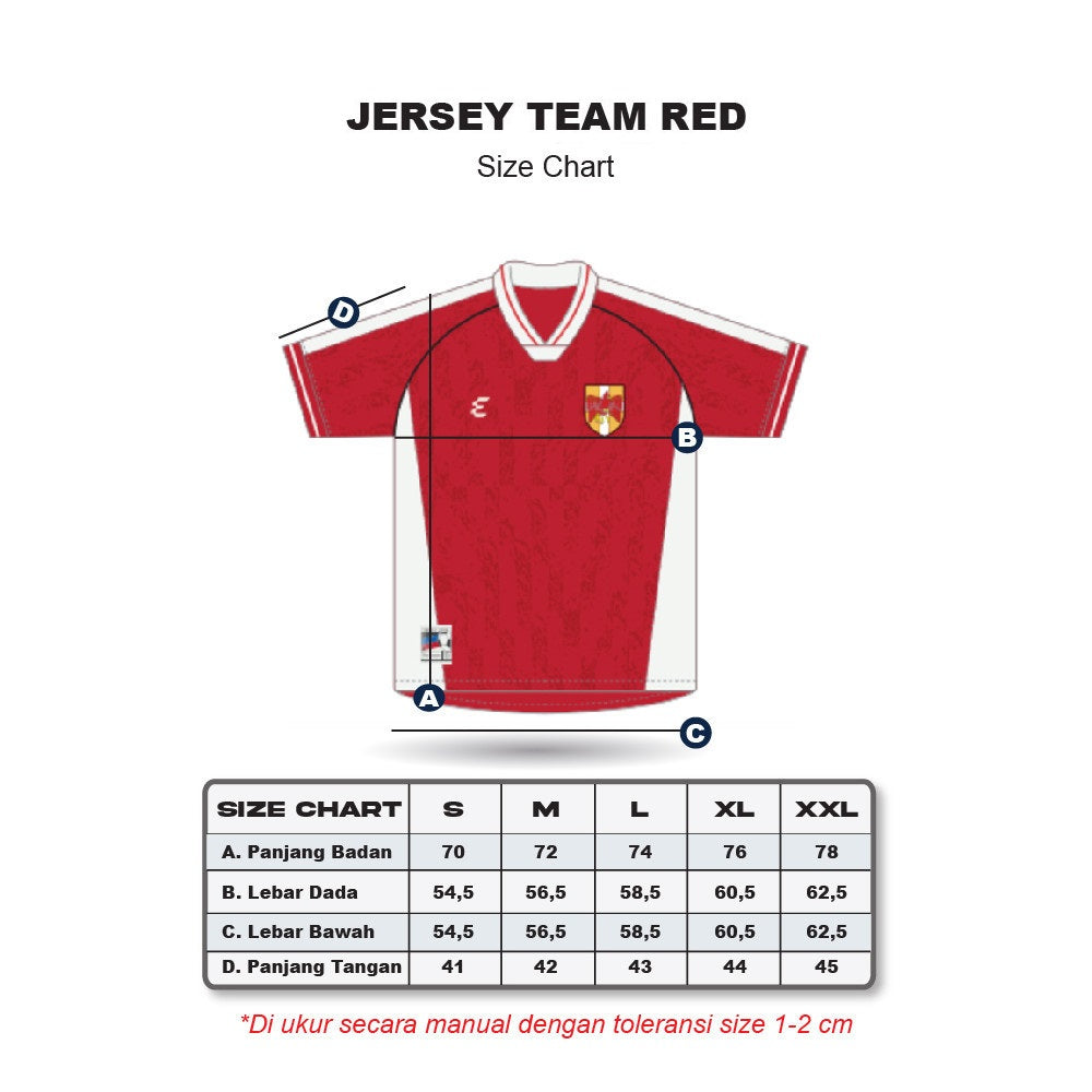 Erigo Jersey Arkanax Red Ella - Kaos Jersey Unisex