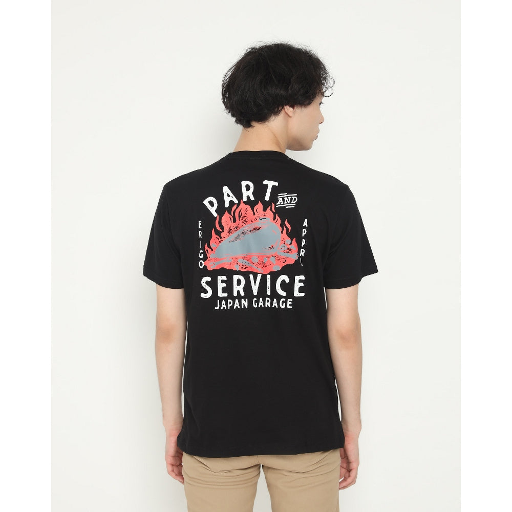 Erigo T-Shirt Japan Parts Black