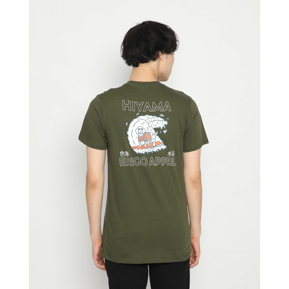Erigo T-Shirt Hiyama Surfing Olive