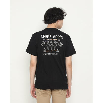 Erigo T-Shirt Palm Beach Black