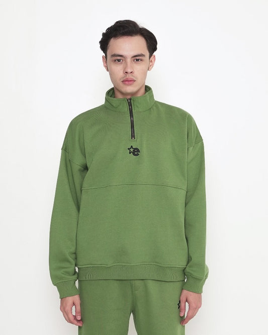 Erigo Half Zip Sweatshirt Barton Green