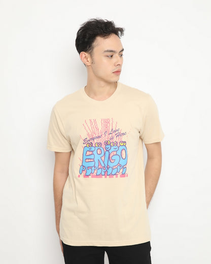 Erigo T-Shirt Love Is Here Cream