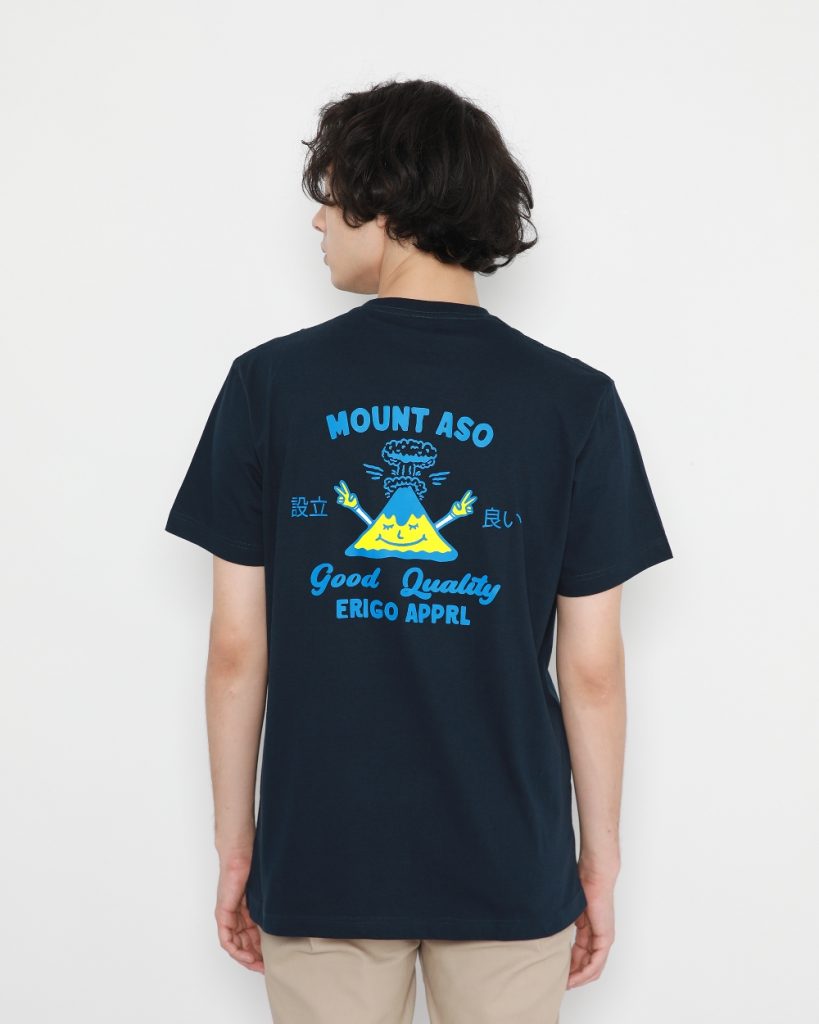 Erigo T-Shirt Mount Aso Navy