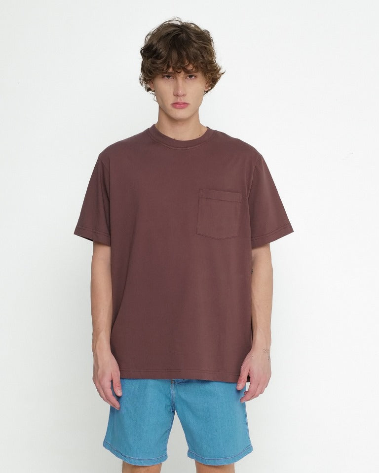 Erigo T-Shirt Oversize Pocket Jourell Coffee Unisex