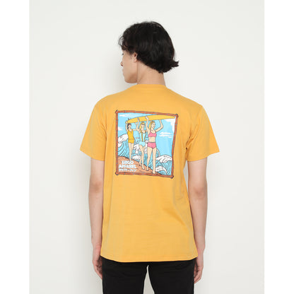 Erigo T-Shirt Party Surfing Mustard